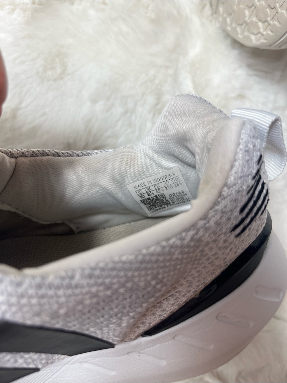 Adidas Swift Run 22 Men’s Grey Black Training Shoes Sneakers Size 10 - Picture 8 of 12